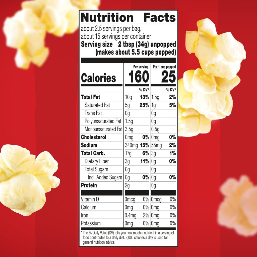 Orville Redenbacher’s Popcorn, Movie Theater Butter Flavor, 3 oz., 6-ct
