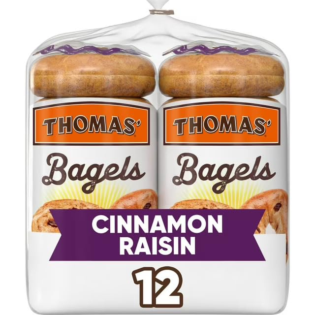 Thomas’ Cinnamon Raisin Bagels, 12 Count, 40 oz