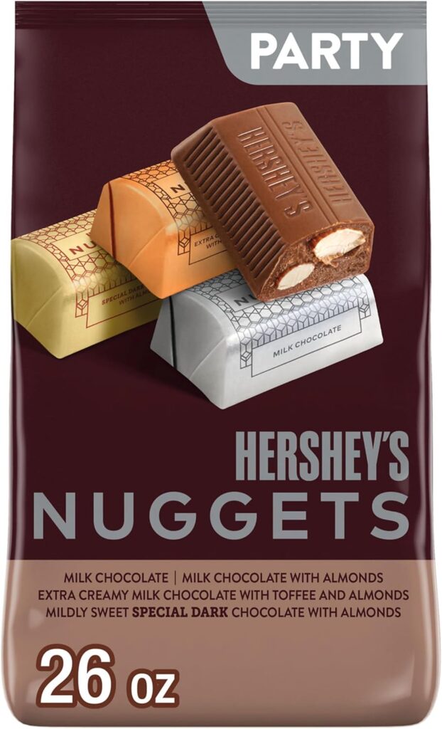 HERSHEY’S NUGGETS Assorted Chocolate Candy Variety Pack, 26 oz